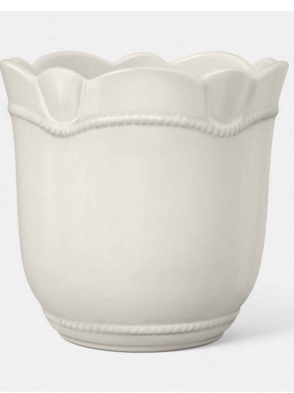 STUDIO MCGEE NWT 8" Ceramic Outdoor Planter -Ivory